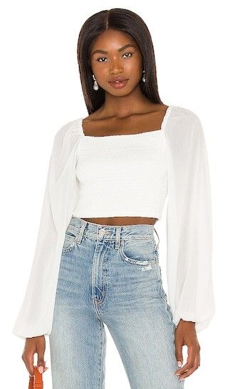 Poesia Top in White | Revolve Clothing (Global)