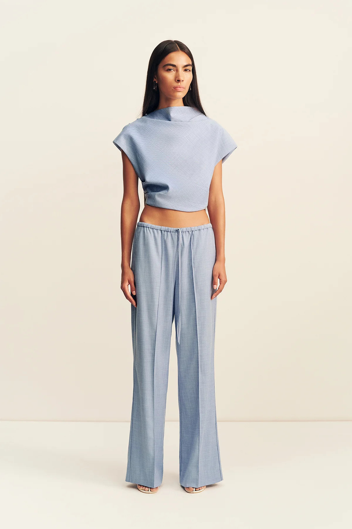 Asher Cap Sleeve Top | Chambray Blue | Tops | Shona Joy | Shona Joy