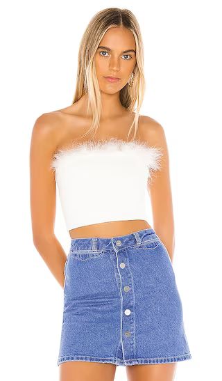 Olivia Strapless Top in White | Revolve Clothing (Global)