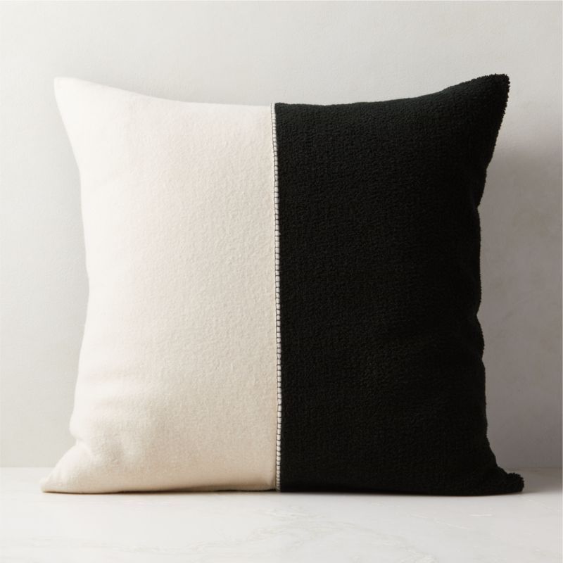 26" Ren Colorblock Modern Throw Pillow With Down-Alternative Insert | CB2 | CB2