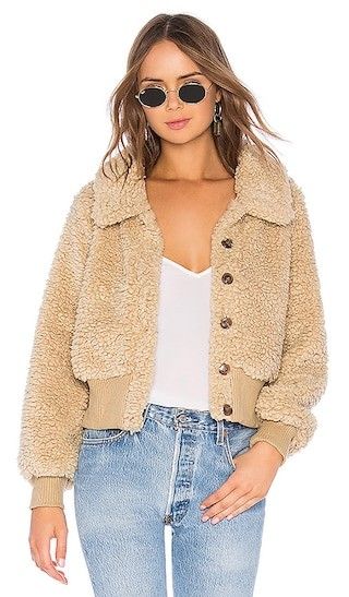 Bradlee Jacket in Beige | Revolve Clothing (Global)