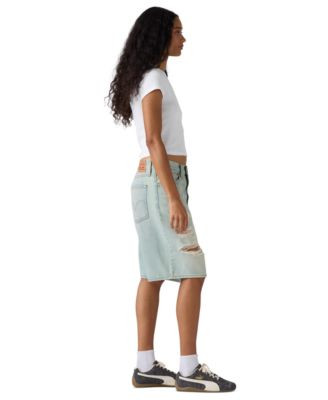 Levi's Women's Mid-Rise Baggy Jort - Macy's | Macy's