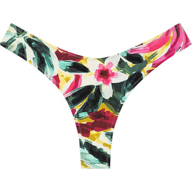 Montce Swim | Lulu Bikini Bottom, Isla Floral (Florals, Size Large) | Maisonette | Maisonette