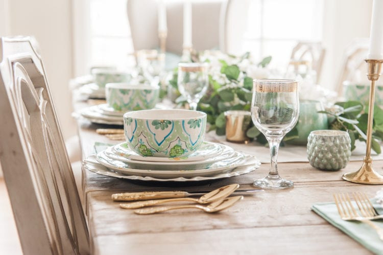 Sharing a spring tablescape that works for St. Patrick’s Day, spring gatherings, and Easter entertaining. I love decorating a table that can last through the whole season, and this one features gorgeous greens, faux florals, and elegant dinnerware for a fresh spring look. You can shop the pieces I used here on LTK and see the full tablescape styling inspiration on the Home With Holly J blog. 🌸☘️

#springtabledecor #springtablescape #stpatricksdaytable #eastertablescape #springhosting #homewithhollyj #shophollyjhome 

 #LTKfoodie #LTKSeasonal #LTKHome
