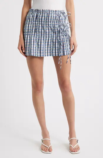 Damson Madder Este Tiered Organic Cotton Miniskirt | Nordstrom | Nordstrom