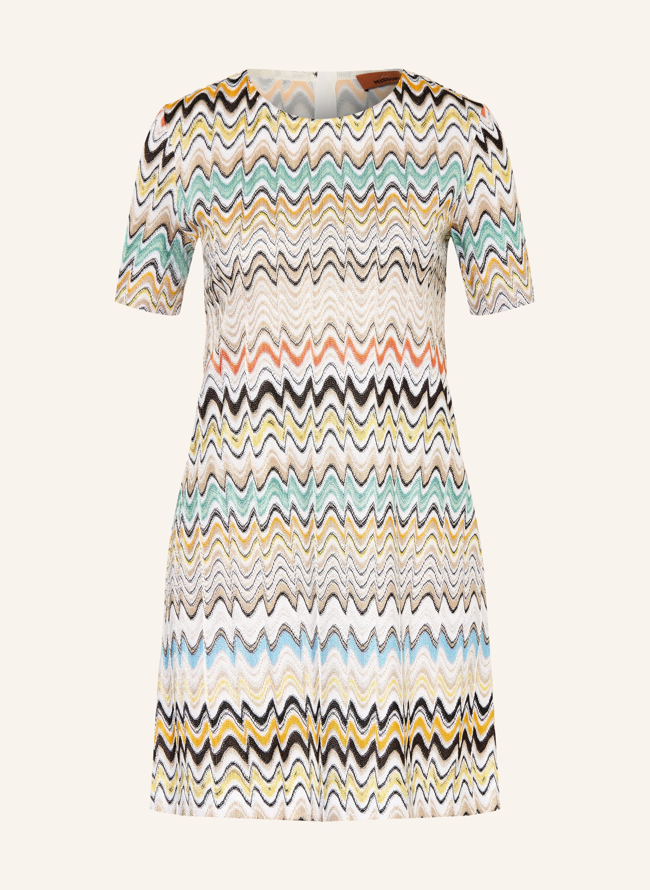 MISSONI Strickkleid in beige / petrol / schwarz | Breuninger (DACH)