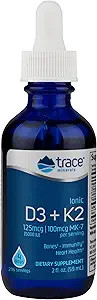 Trace Minerals | Liquid Ionic Vitamin D3 + K2 | 125 mcg (5,000 IU) D3, 100 mcg K2 | Concentrated ... | Amazon (US)
