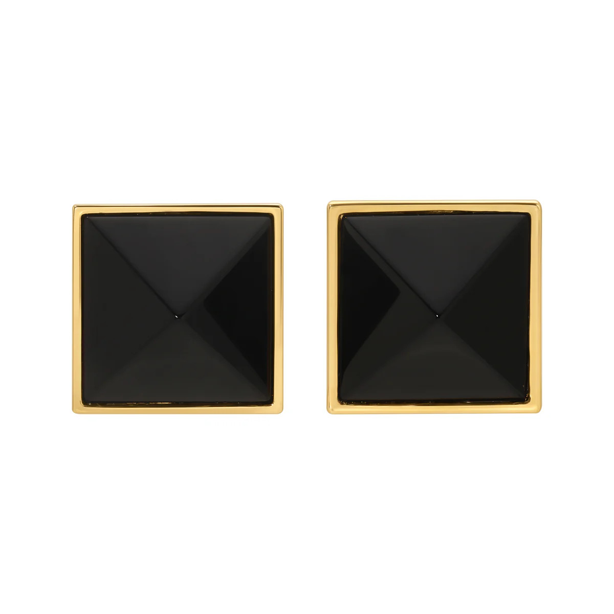 Pyramid Studs - Onyx Medium | Erin Fader Jewelry Design