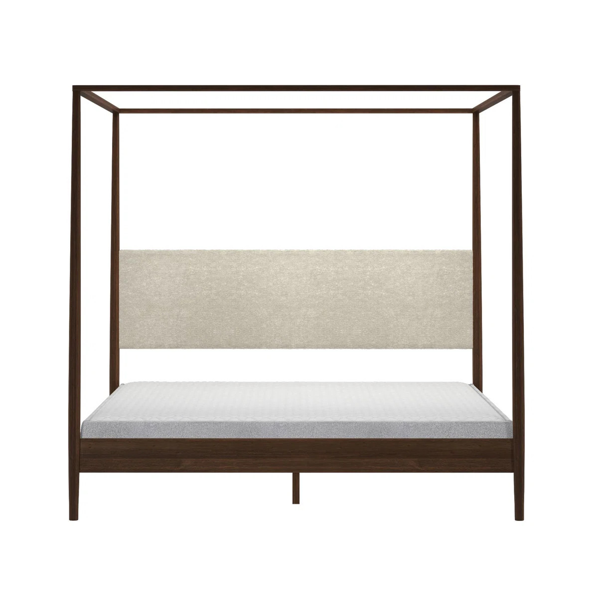 Harbor Canopy Bed with Upholstered Headboard, | Wayfair North America