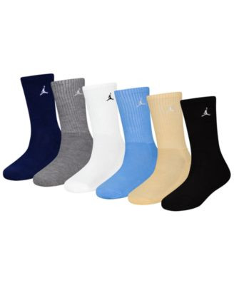 Boys' and Girls' 5-11 Everyday Essentials Crew Socks, 6-Pack | Macy's