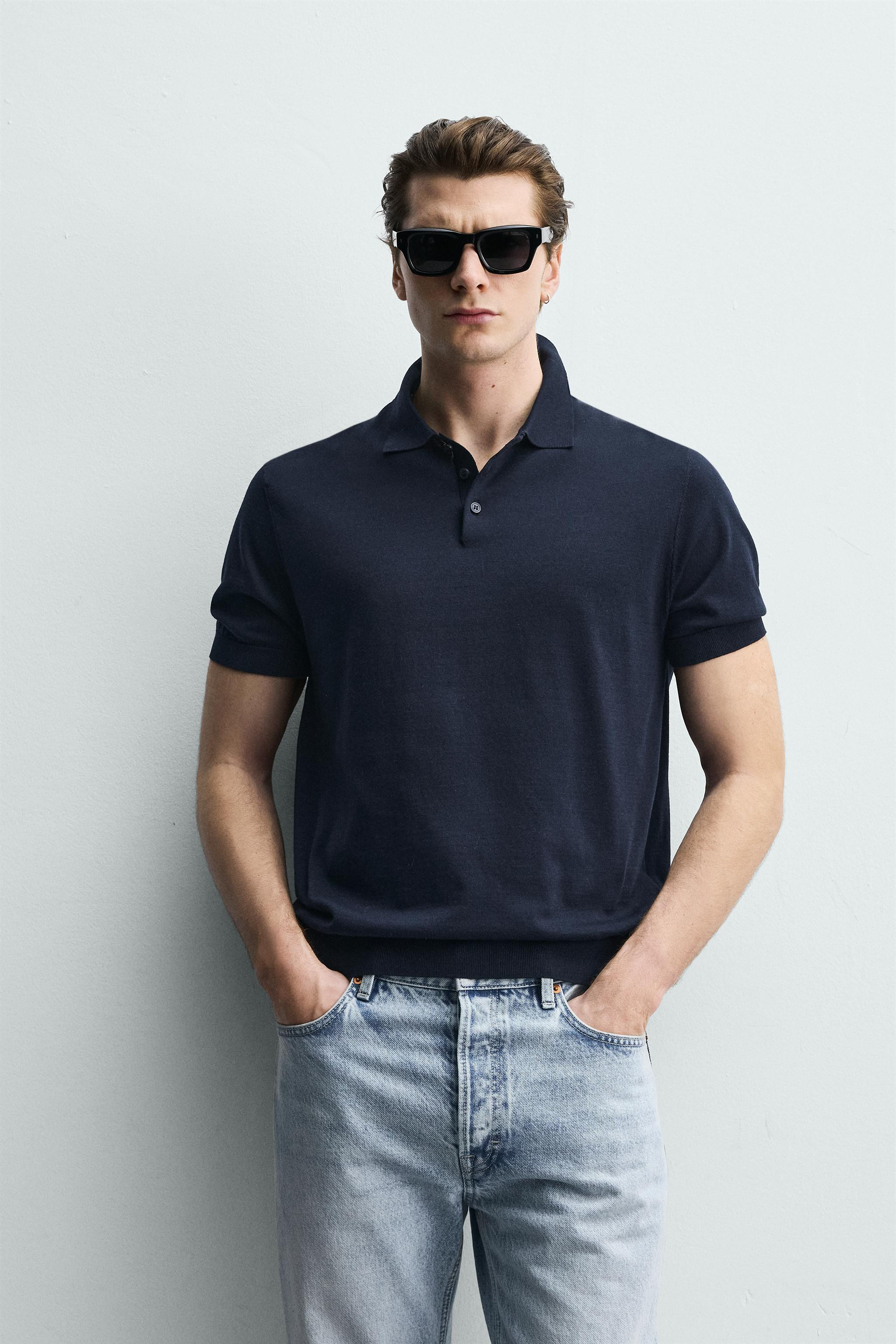 REGULAR FIT KNIT POLO | Zara US