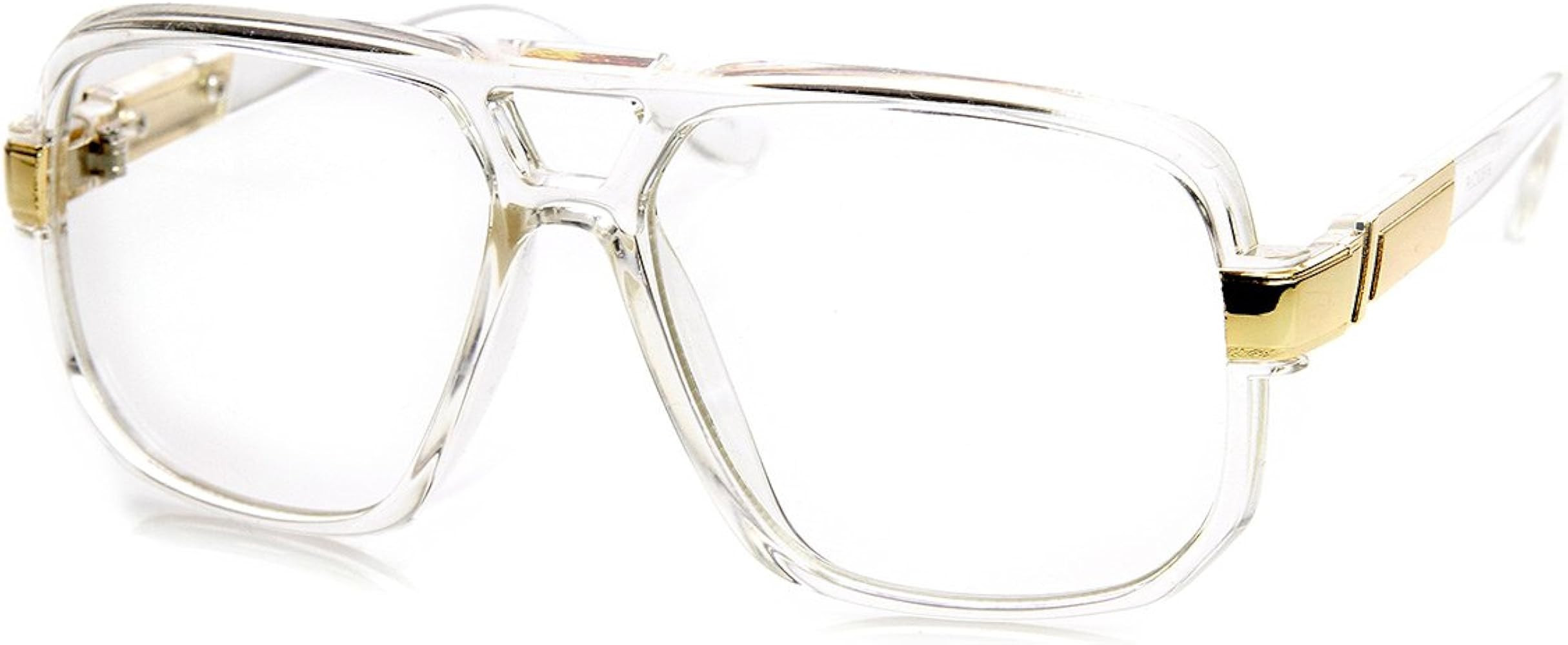zeroUV Classic Square Frame Plastic Clear Lens Blue Light Aviator Glasses 8975 | Amazon (US)