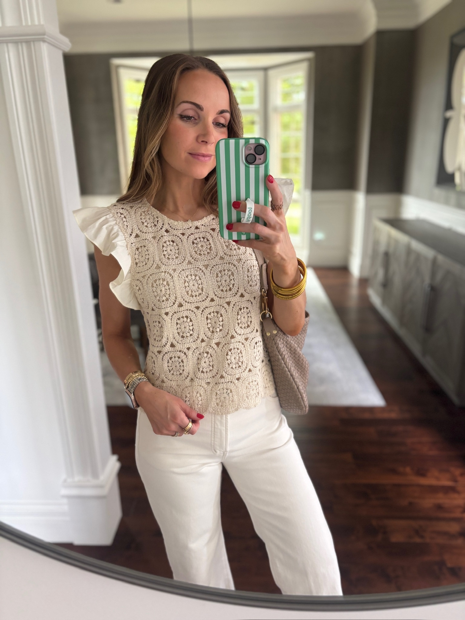 Better than Basic top @Anthropologie for a chic monochromatic look