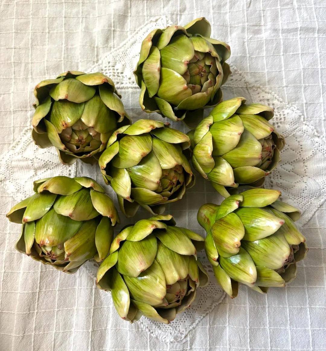 Artificial Artichoke Decor Faux Vegetable Farmhouse Kitchen Decor Rustic Home Accent Photo Prop T... | Etsy (Global)