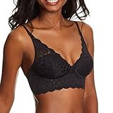Maidenform Pure Comfort Lace Bralette, Padded Wireless Bra, Convertible Longline Halter Bralette wit | Amazon (US)