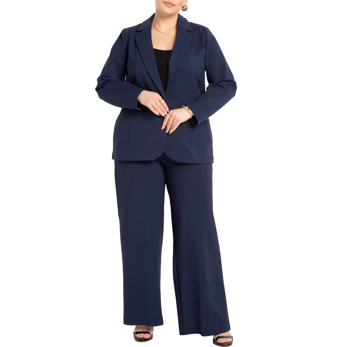 ELOQUII Women's Plus Size The Ultimate Wide Leg Stretch Work Pant | Target