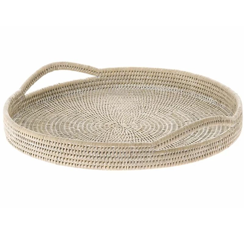 Maguire Handwoven Round Serving Tray | Wayfair North America