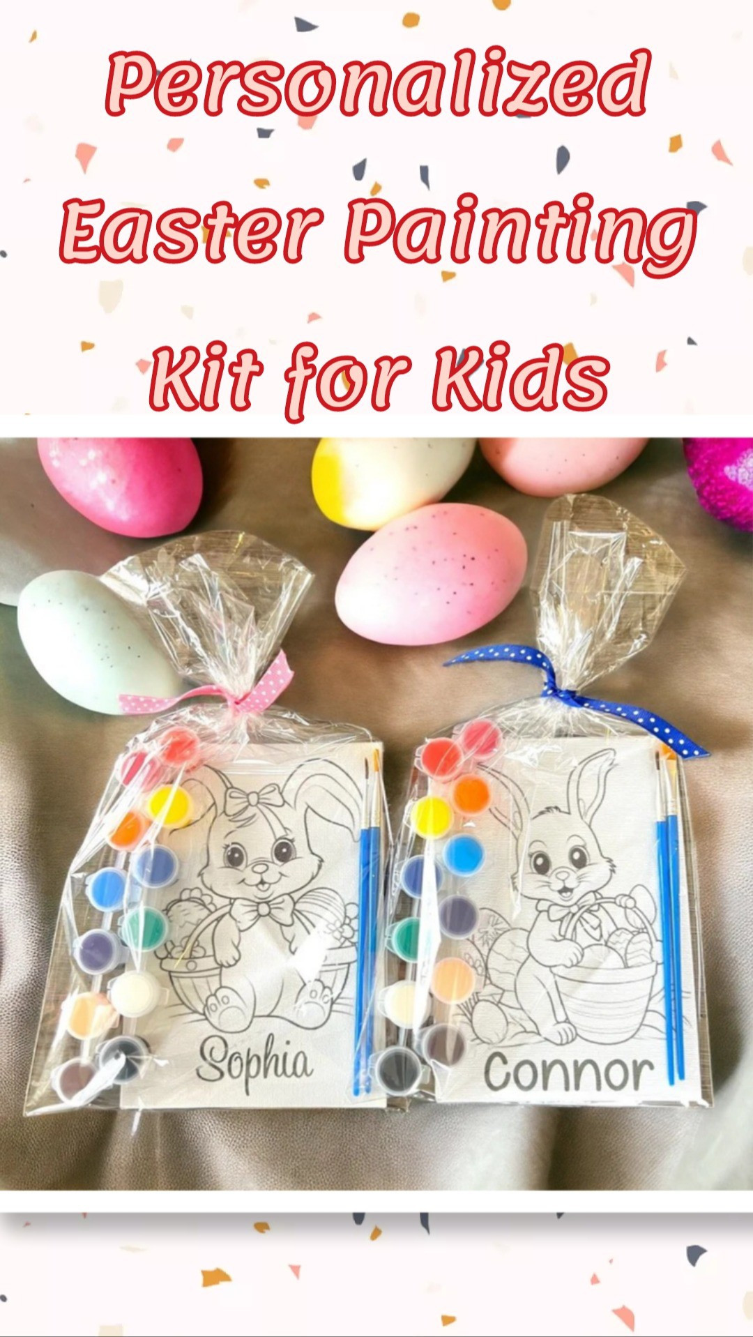 Personalized Easter Painting Kit for Kids, Kids Easter Gifts, Easter Party Favors, Easter Basket Stuffers for Kids, Kids Painting Kit

#LTKSpringSale #LTKSeasonal #LTKFindsUnder50