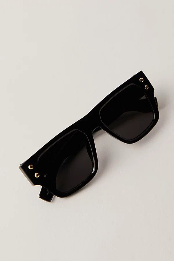 Brisbane Studded Rectangle Sunglasses | Free People (Global - UK&FR Excluded)