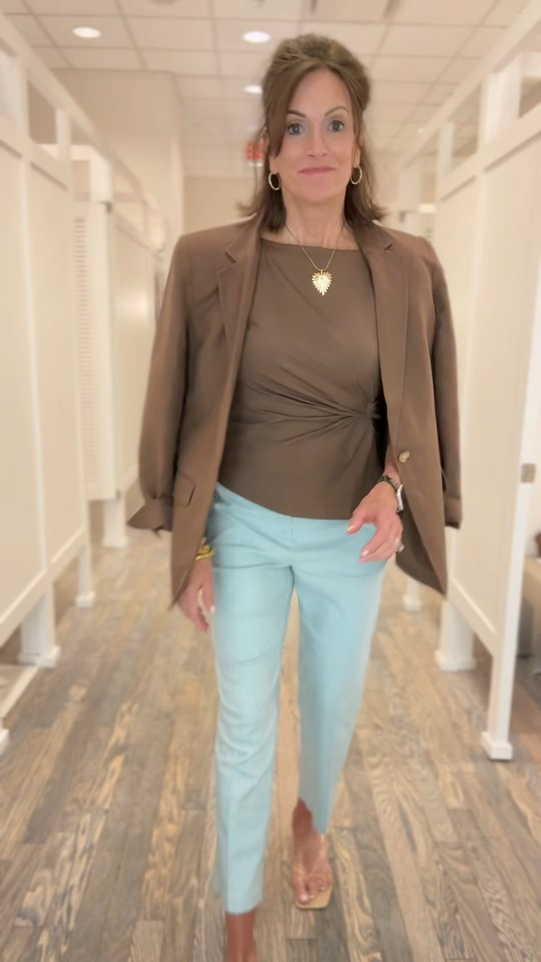 Blazer - size 8
Faux tie waist top - medium would go up to large 
Linen blend pants - size 8 

Workwear 
Date night 
Summer fashion 

#LTKMidsize #LTKTall #LTKSaleAlert