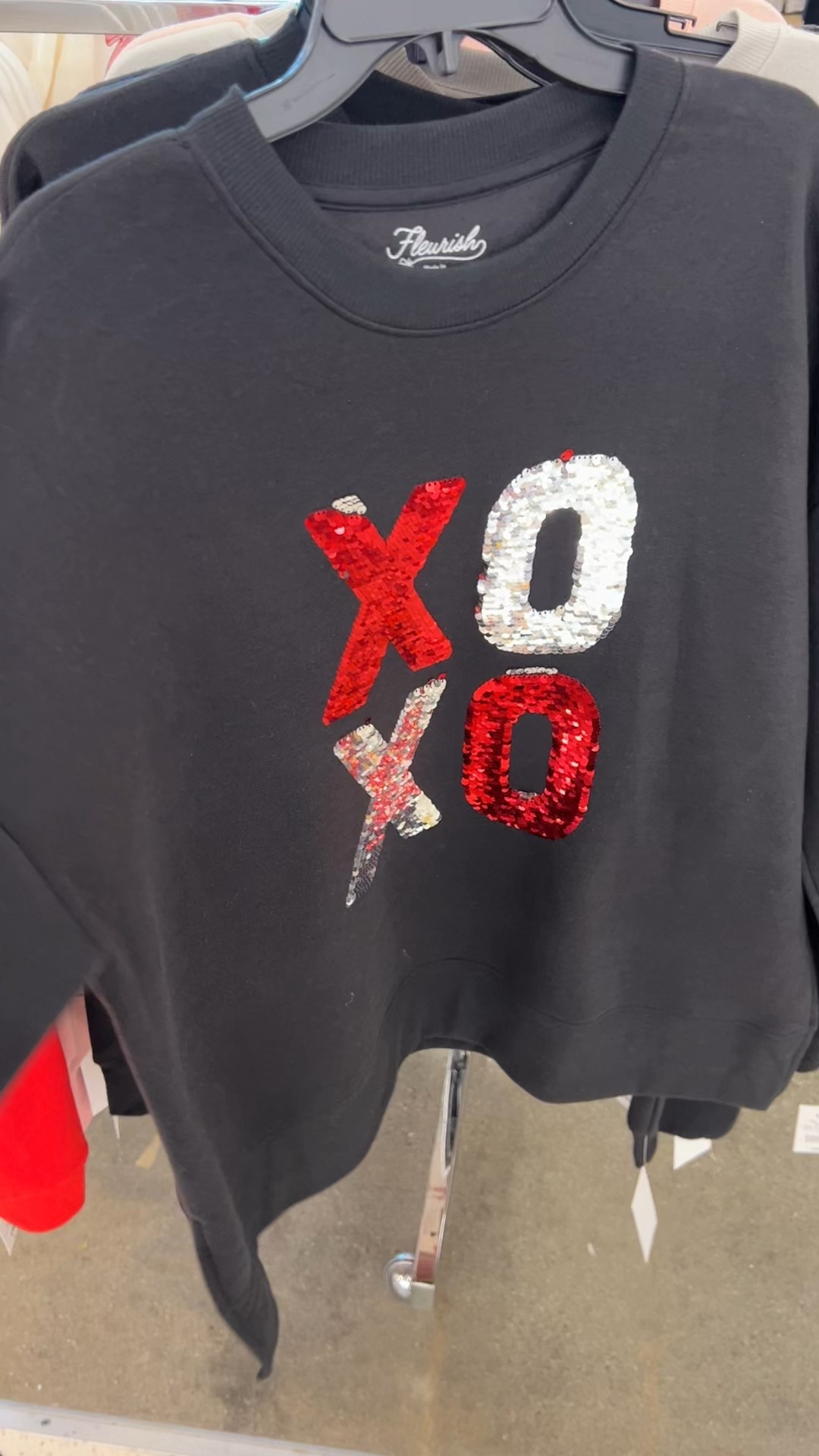Kohls love day sweatshirt with sequin detail, so cute and fun! Fits true to size, I’d go up if you want it oversized. #kohlsfind fashion Valentine’s Day outfit 

#LTKFindsUnder50