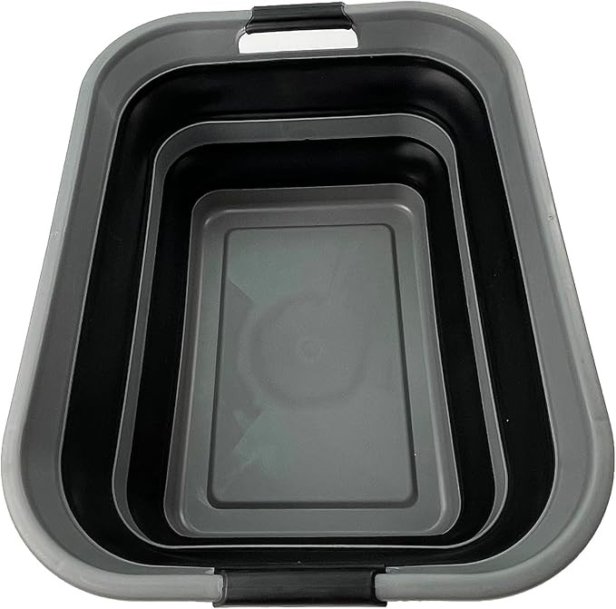 SAMMART 42L (11 Gallon) Collapsible Plastic Laundry Basket - Foldable Pop Up Storage Container/Or... | Amazon (US)