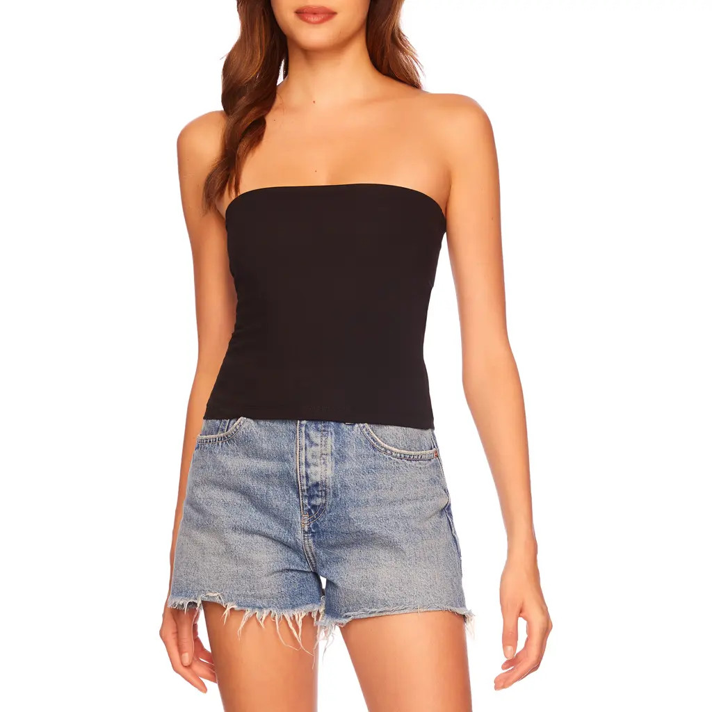 Susana Monaco Tube Top in Black at Nordstrom, Size X-Large | Nordstrom