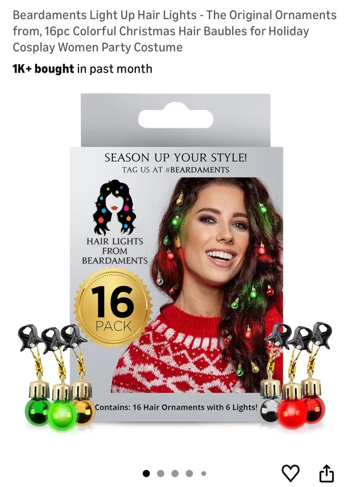 How fun are these hair ornaments for the holidays!? Instantly festive and you can twin with your husband and put some in here’s beard 

#LTKHoliday #LTKBeauty