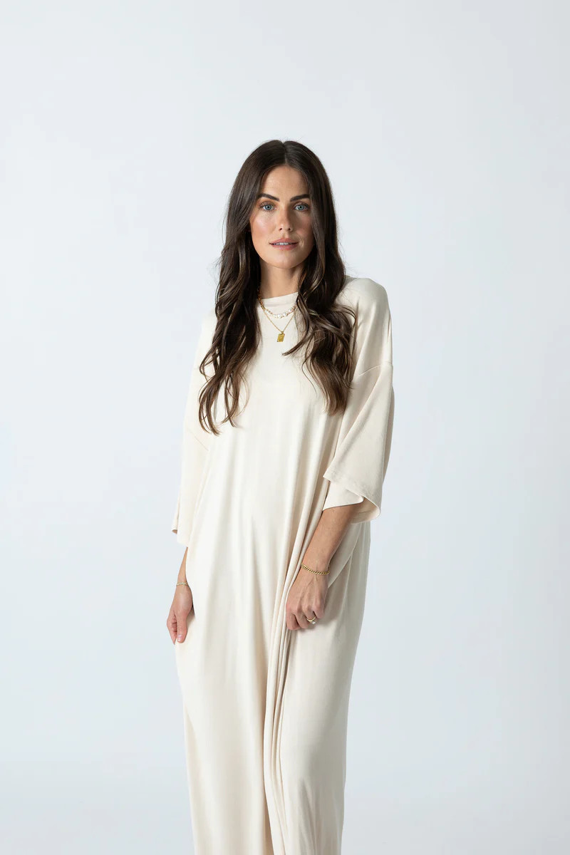 Isn't She Lovely Dress Oatmeal | The Foxy Kind