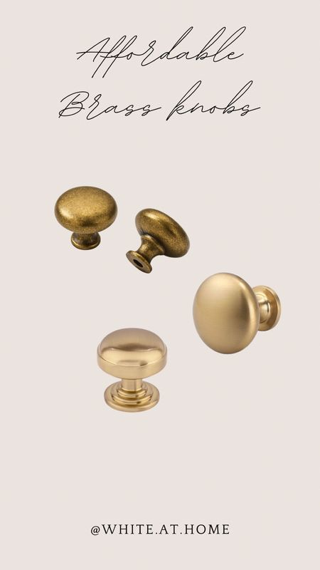 A few affordable brass/gold cabinet knobs I am loving right now. The Top Knobs Ellis are what I used on my built ins in my living room! 

#LTKSaleAlert #LTKHome