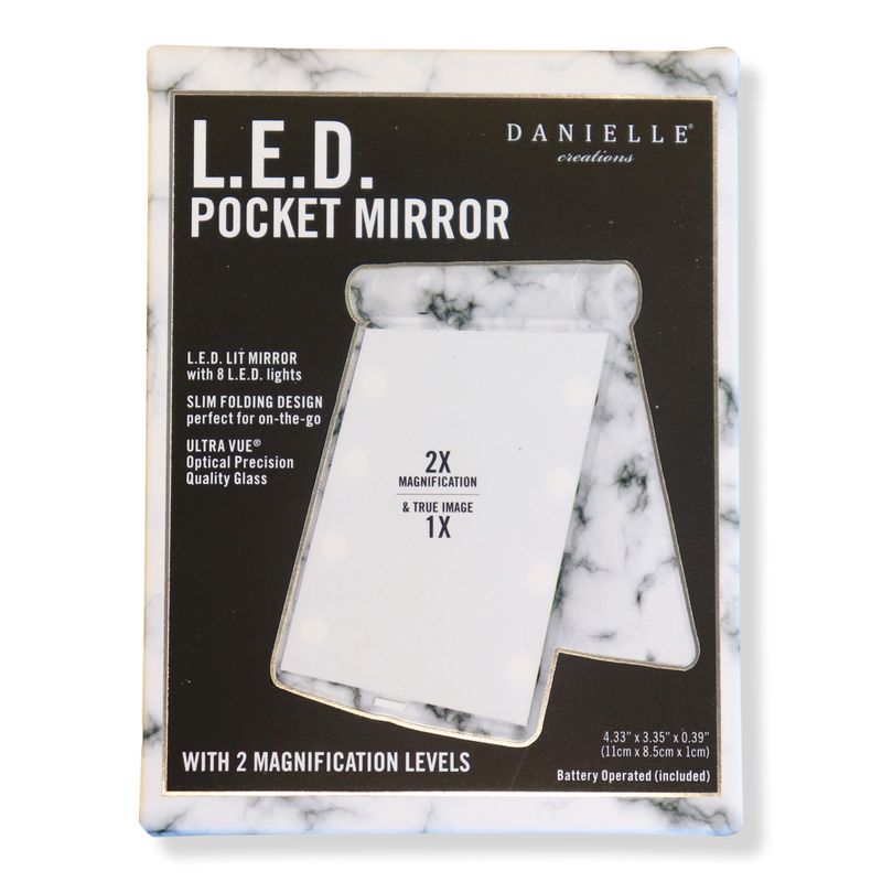 Danielle LED Pocket-Sized Mirror Marble | Ulta Beauty | Ulta