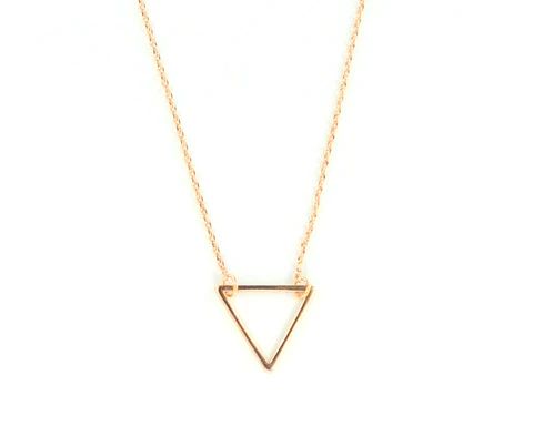 Frame-Tri Rose Gold Necklace | Wanderlust + Co