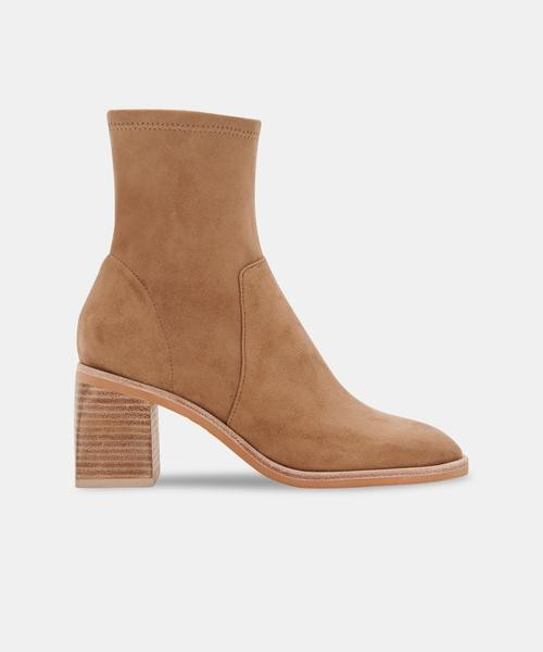 INDIGA BOOTIES IN TRUFFLE STELLA SUEDE | DolceVita.com