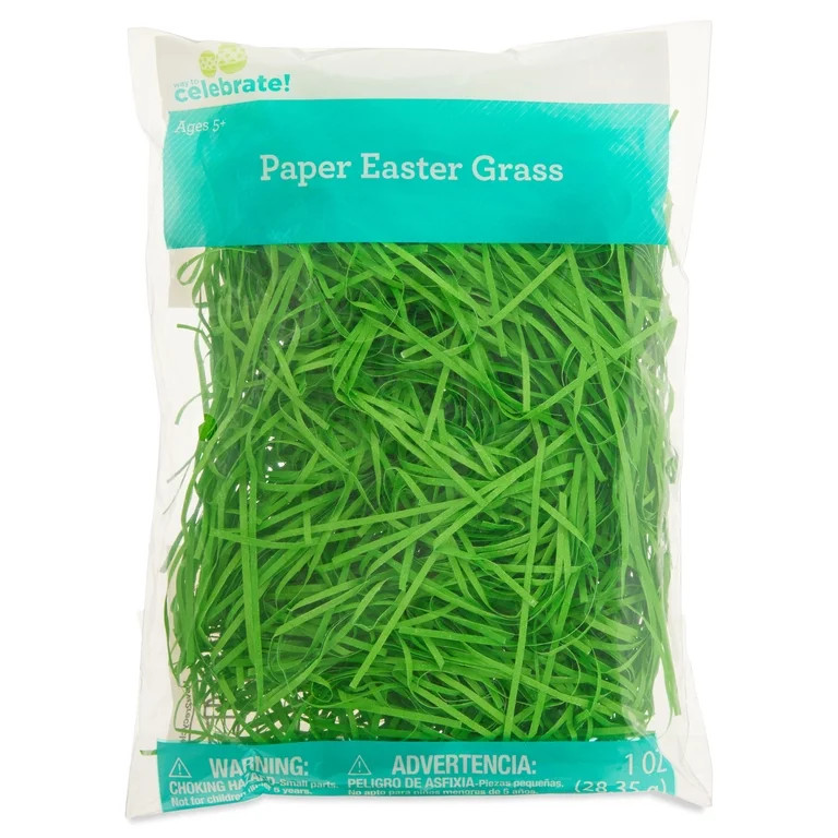 Fine Cut Paper Grass, Green, 1 oz, Easter by Way To Celebrate | Walmart (US)