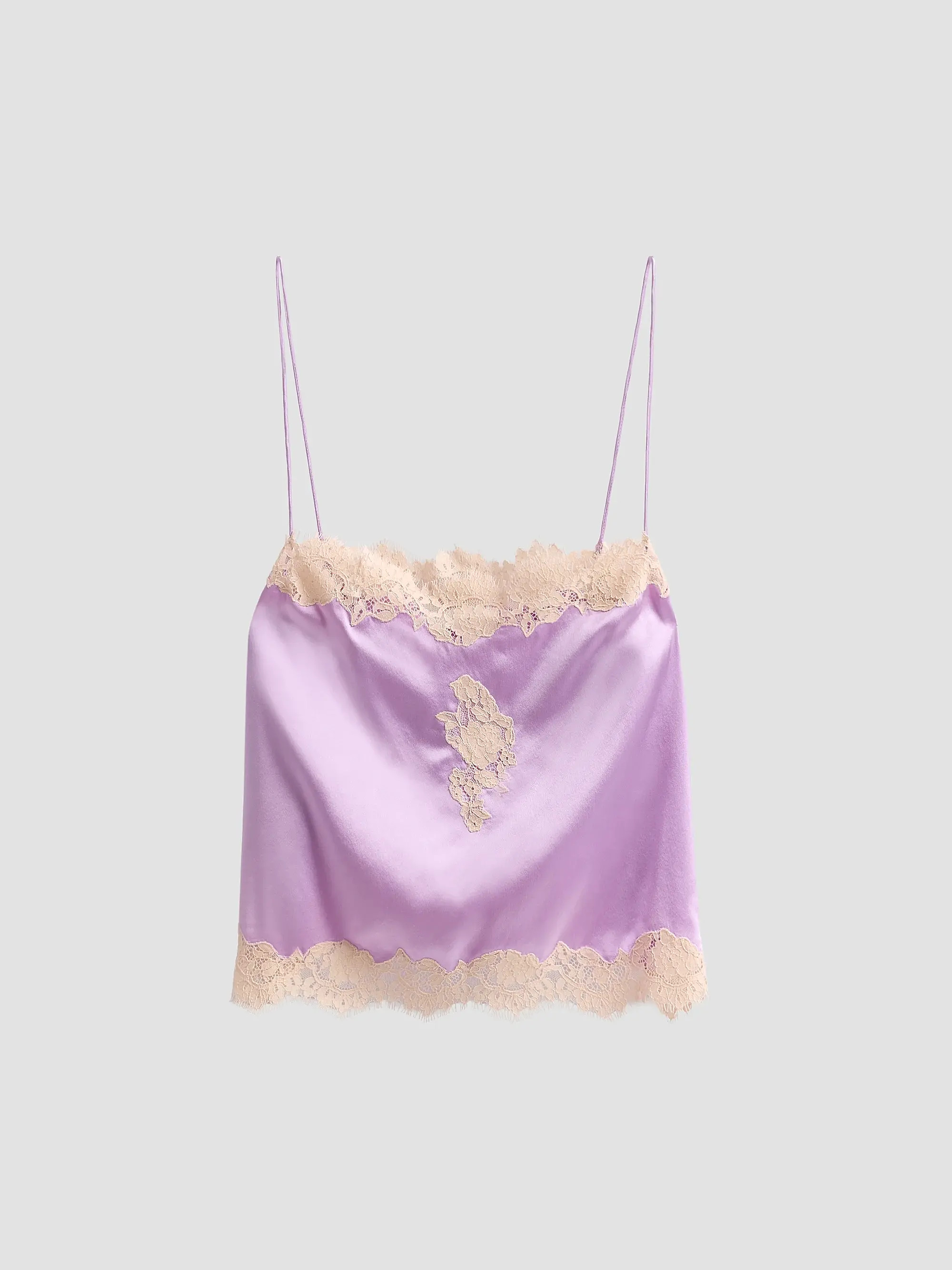 D\u00d4EN Avelaine Lace-Trim Silk Top | Saks Fifth Avenue | Saks Fifth Avenue