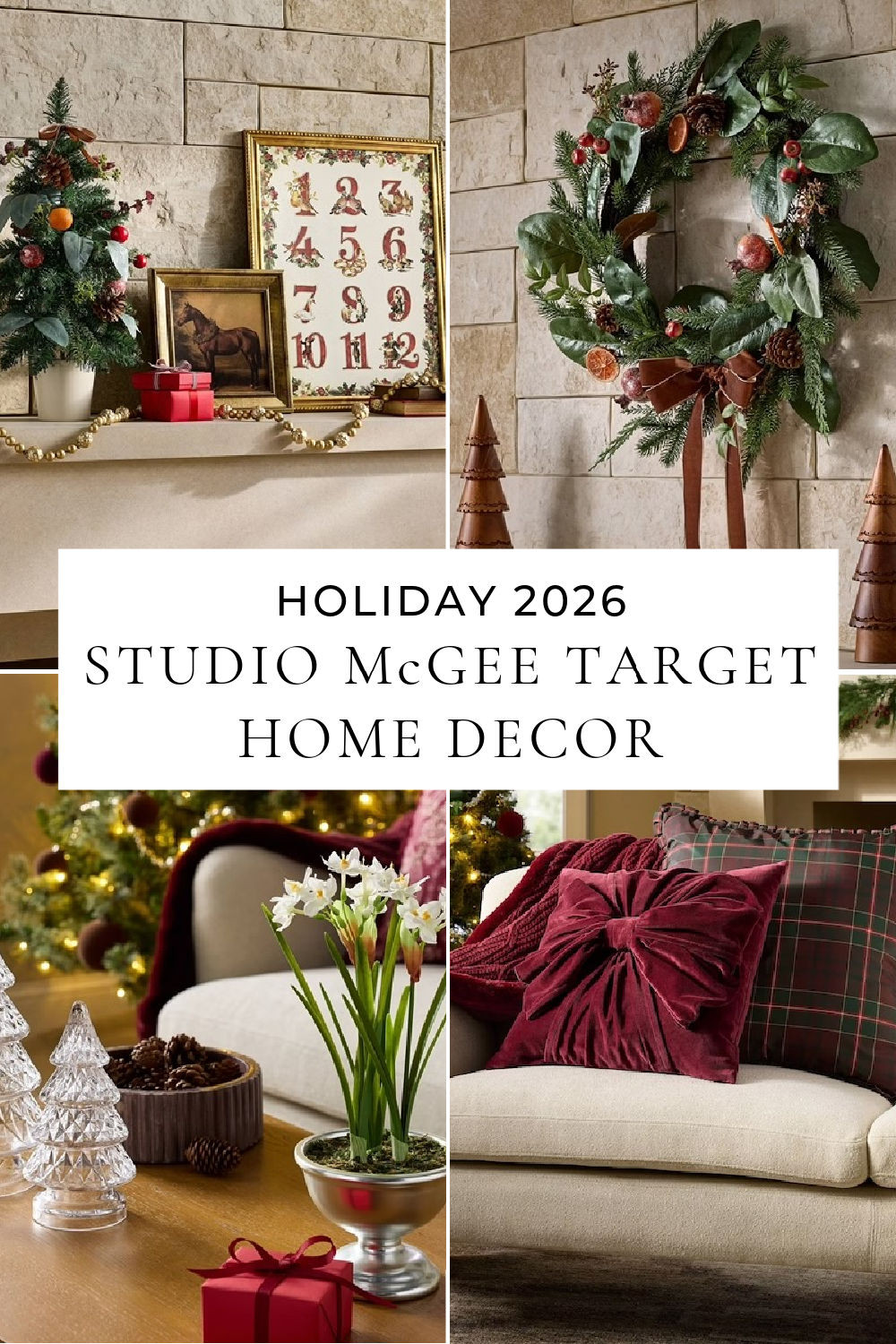 New Studio McGee Christmas decor arrives this weekend at Target, with beautiful Christmas tree ideas, front door wreaths, entryway table decor, mantel decor, and holiday decor ideas for the kitchen, living room, front porch, dining table, bathroom, and home  

 #LTKSeasonal #LTKHome #LTKSaleAlert