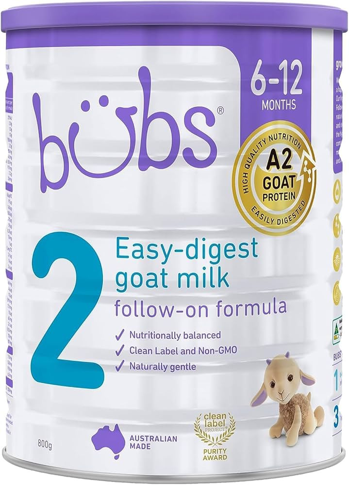 Aussie Bubs Goat Milk Follow On Formula Stage 2, 800g Non-GMO | Amazon (US)
