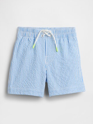 Baby & Toddler Seersucker Swim Trunks | Gap (US)