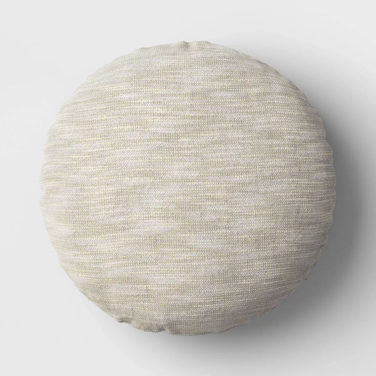 Woven Cotton Slub with Gold Lurex Round Throw Pillow - Threshold™ | Target