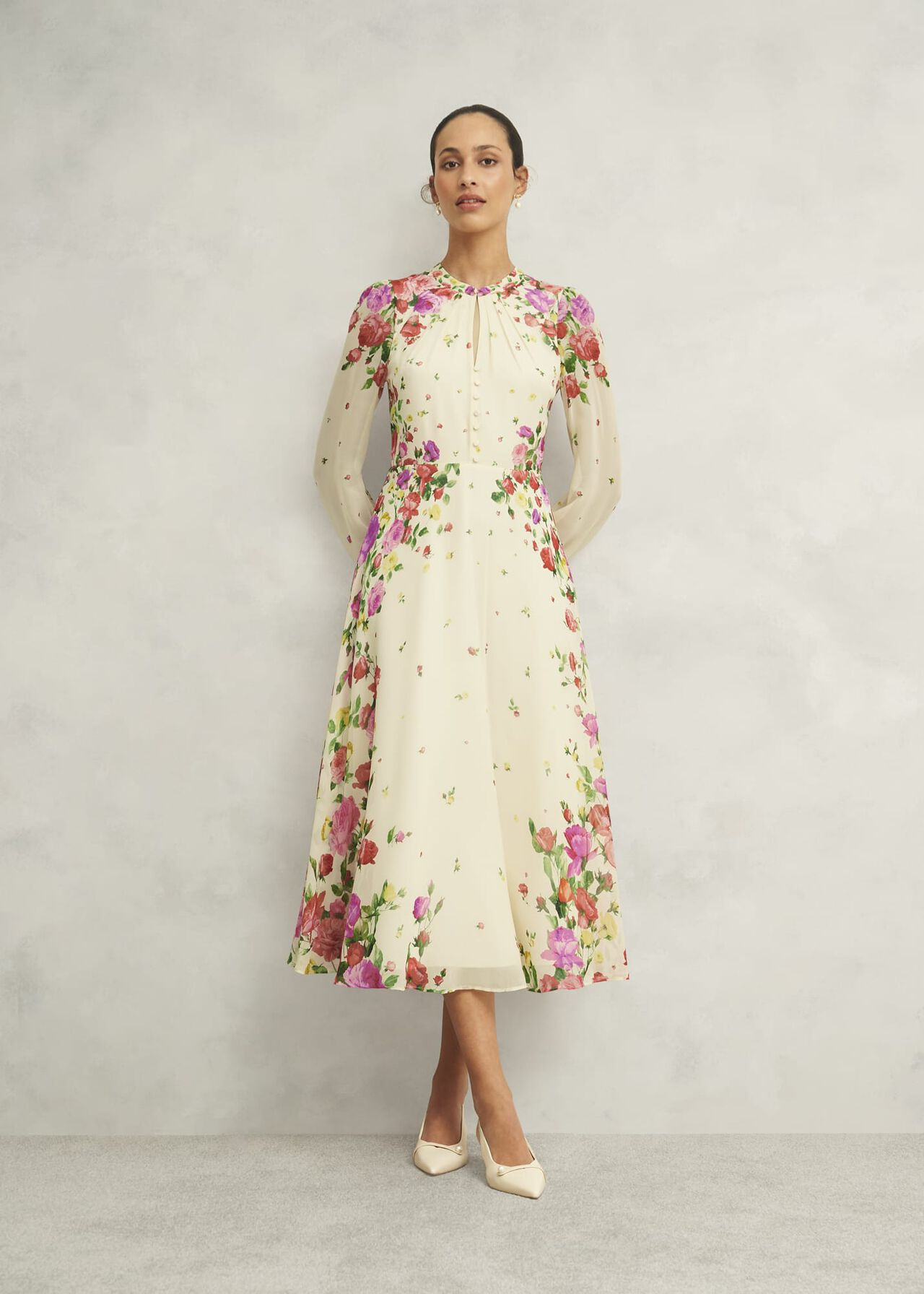 Eva Floral Silk Dress | Hobbs UK | | Hobbs