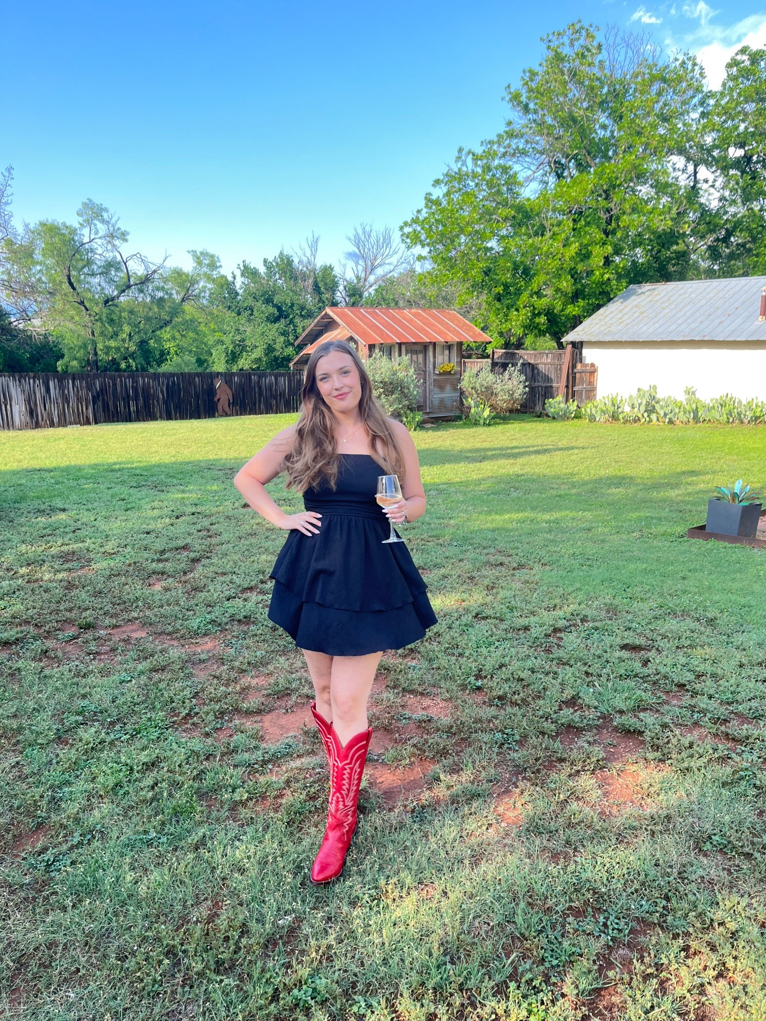 Date night fit for dinner @hillandvine in Fredericksburg, Tx ❤️✨🫶🏼

#ootd #datenight #datenightoutfit #tecovas #cowboyboots #littleblackdress #travel #fredericksburg #fredericksburgtx #travelwithme #winery #wineries #outfitideas #outfitinspo #westernoutfit #affordablefashion #amazonfashion

#LTKStyleTip #LTKSeasonal #LTKMidsize
