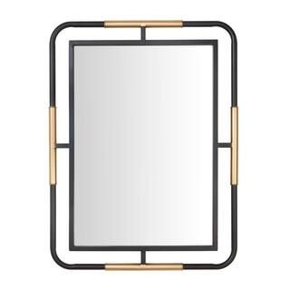 StyleWell Medium Rectangle Black & Gold Modern Accent Mirror (32 in. H x 24 in. W)-17MJ2214-777 -... | The Home Depot