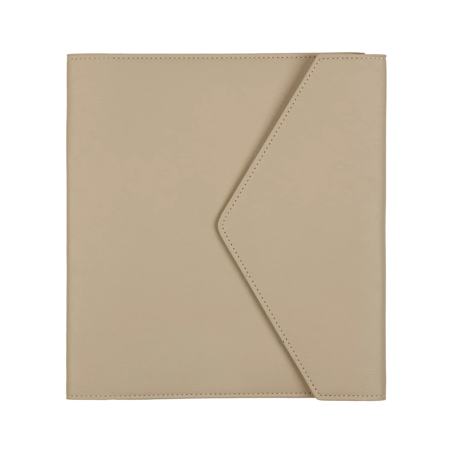 Taupe Vegan Leather - Deluxe Classic Planner Folio | Happy Planner