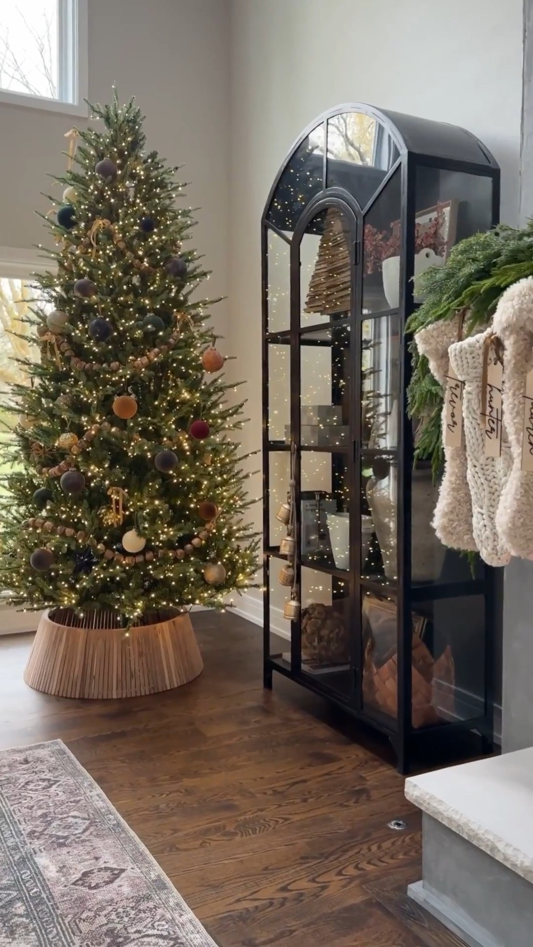 Christmas great room 😍✨ this room becomes so magical during the holidays! I love all the soft lighting and how cozy it feels! Can’t wait to recreate this look in a few weeks! 

#LTKHome #LTKHoliday #LTKSeasonal