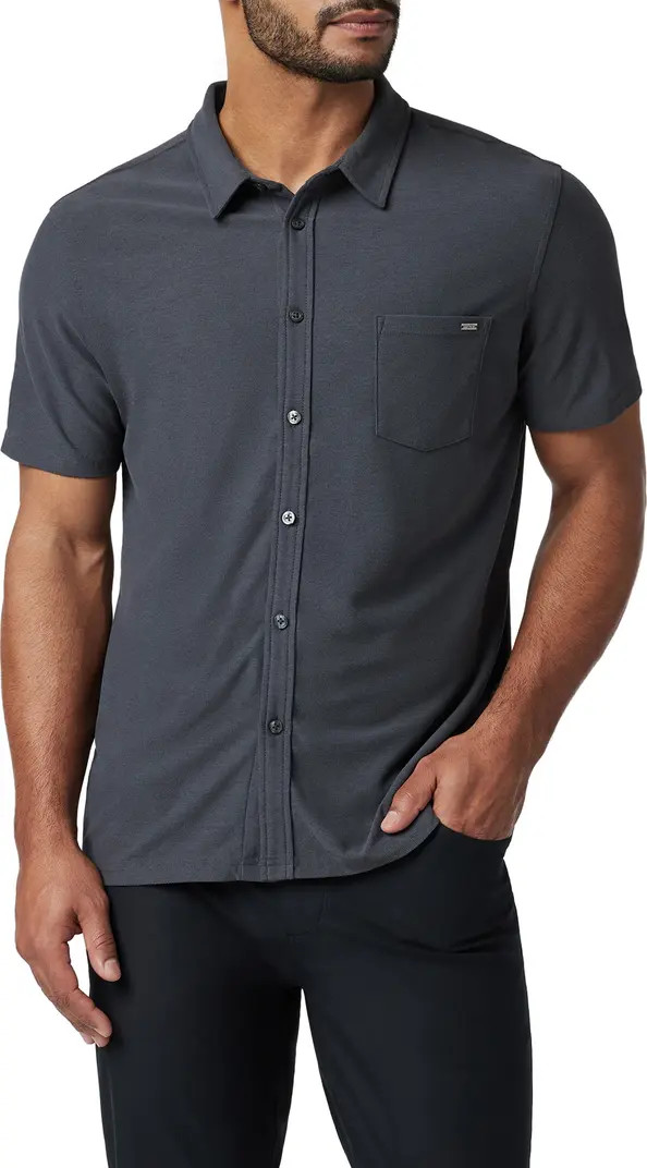 Ace Solid Short Sleeve Button-Up Shirt | Nordstrom