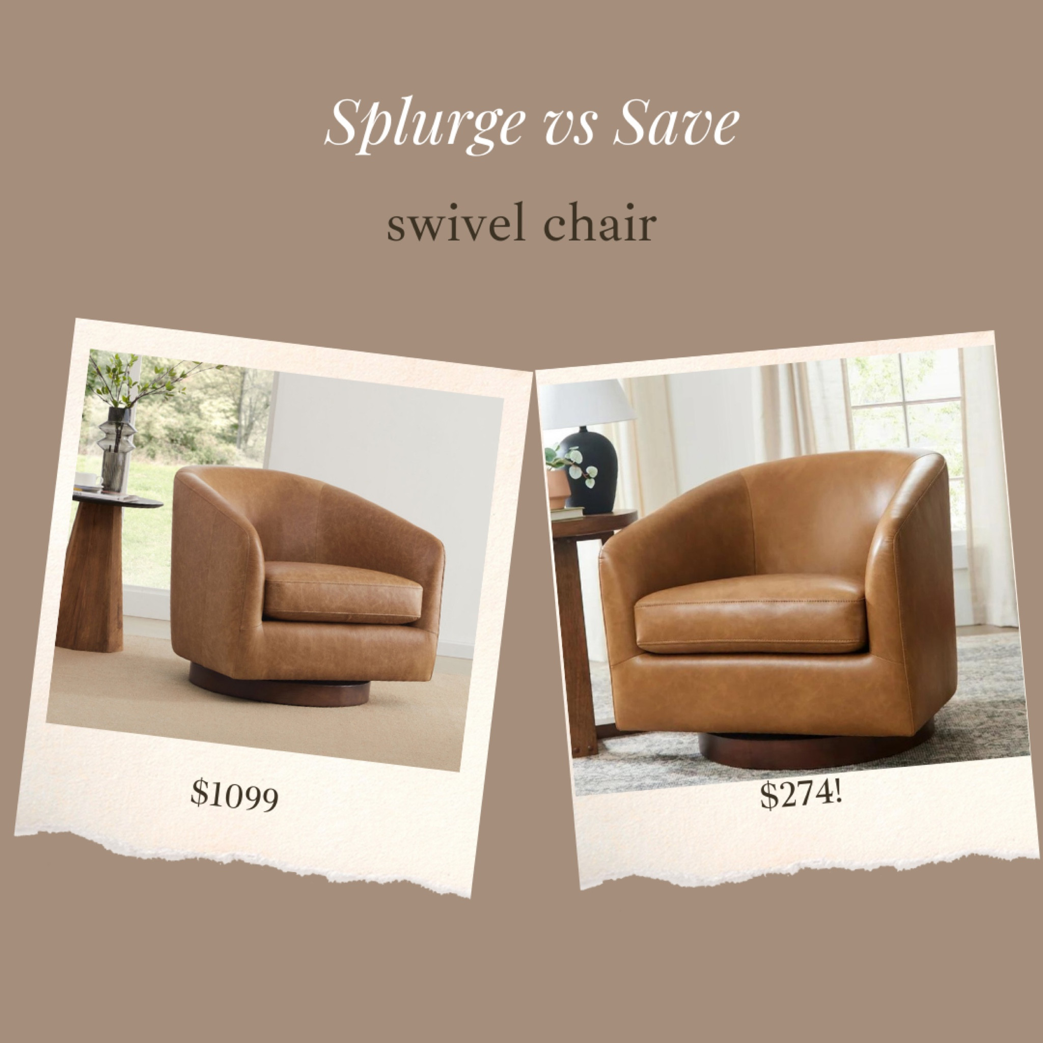 Walmart is just out of control at this point 😂🤯🤯🤯 another amazing new item!!! Their viral swivel chair now comes in a faux leather option!!!! This will sell out! 

#LTKSaleAlert #LTKHome #LTKStyleTip