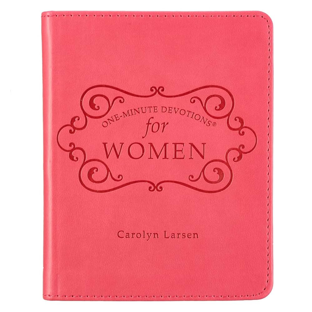 One-Minute Devotions for Women Pink Faux Leather | Amazon (US)