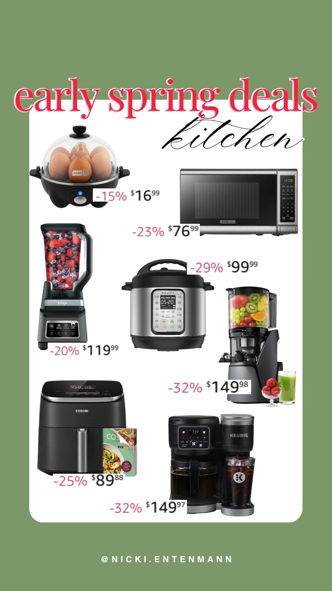 Spring into savings with these top kitchen deals! From juicers to air fryers, these gadgets will elevate your cooking game. 🌱👩‍🍳 
#KitchenDeals #SpringSavings #Gadgets #HomeCook 

 #LTKdayinmylife #LTKHome #LTKSaleAlert