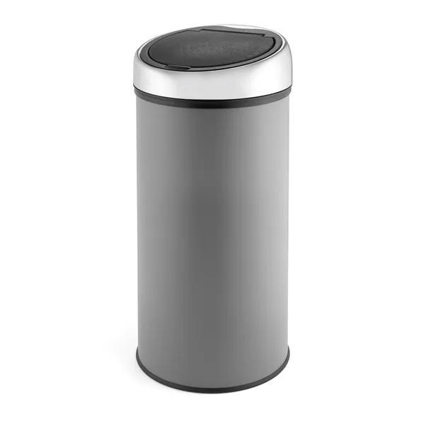 Dunelm 30L Grey Press Top Bin | Dunelm
