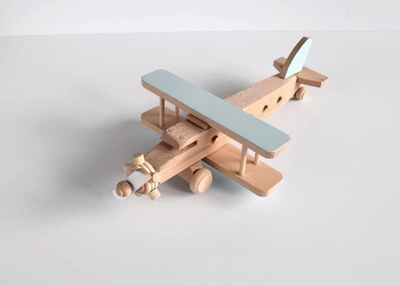 Wooden biplane model  Wooden nursery decor  Eco friendly | Etsy | Etsy (US)